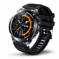 Reloj inteligente deportivo negro, foto de estudio