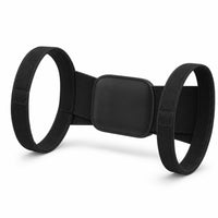 Corrector de postura ajustable negro, foto de estudio